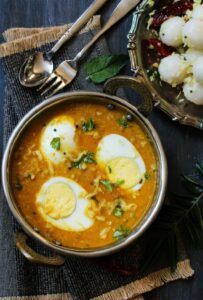 Egg Curry with Coconut Milk