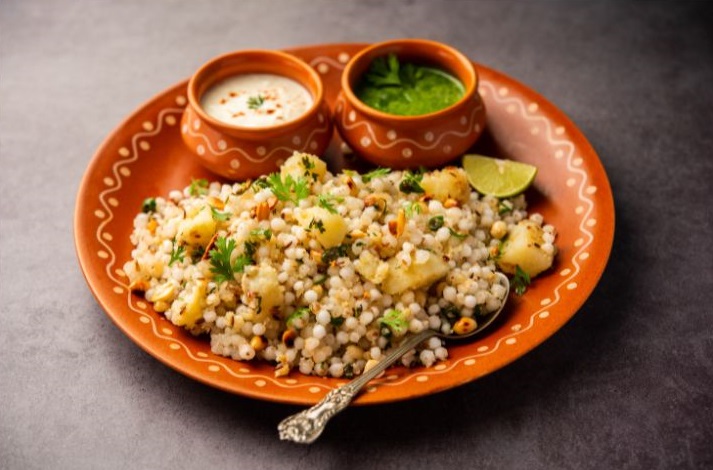 Sabudana Khichdi ina plate