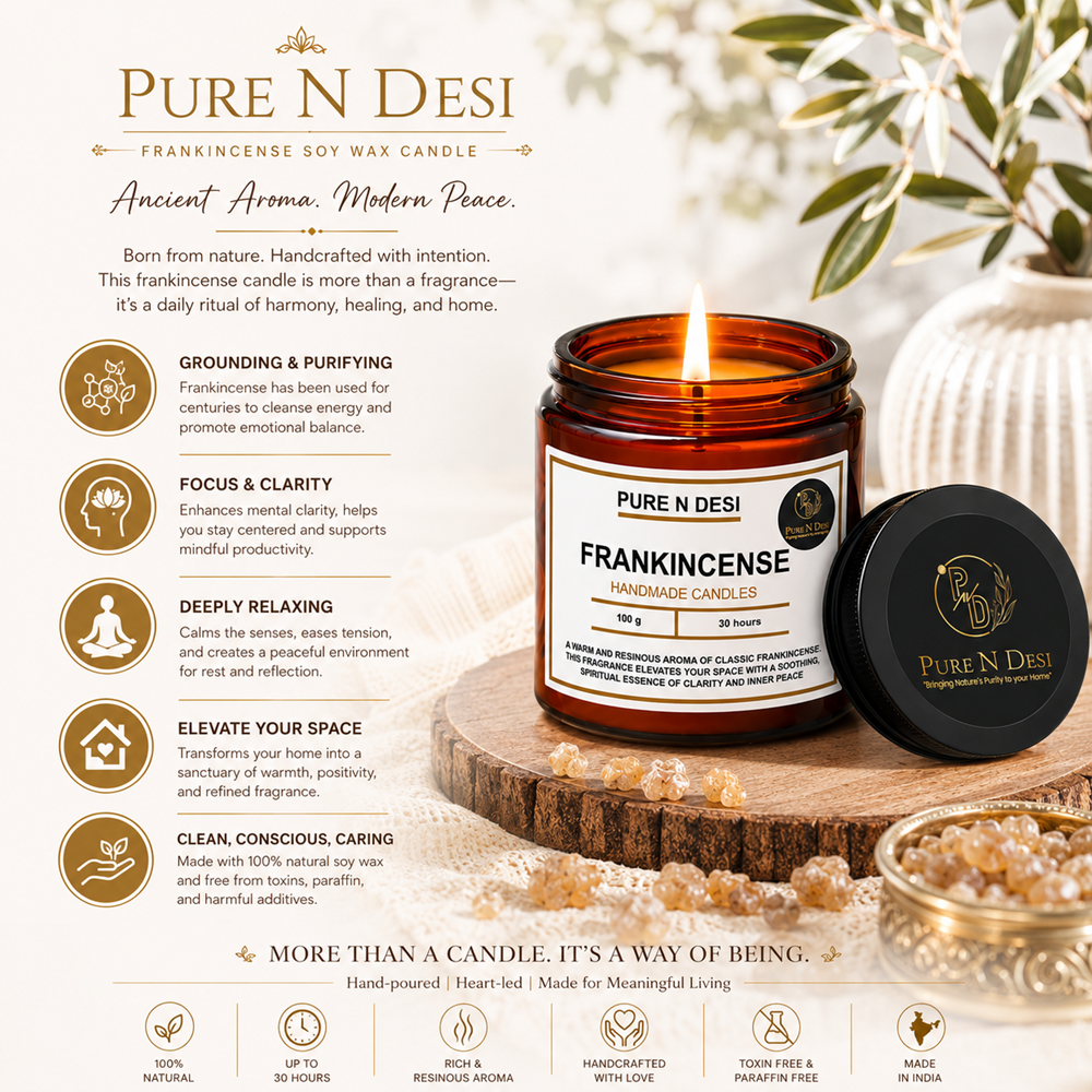 Pure & Natural Handmade Soy Wax Candles