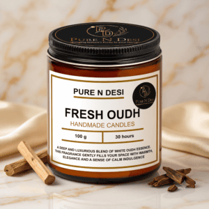 Premium Fresh Oudh Soy Wax Candles for Home