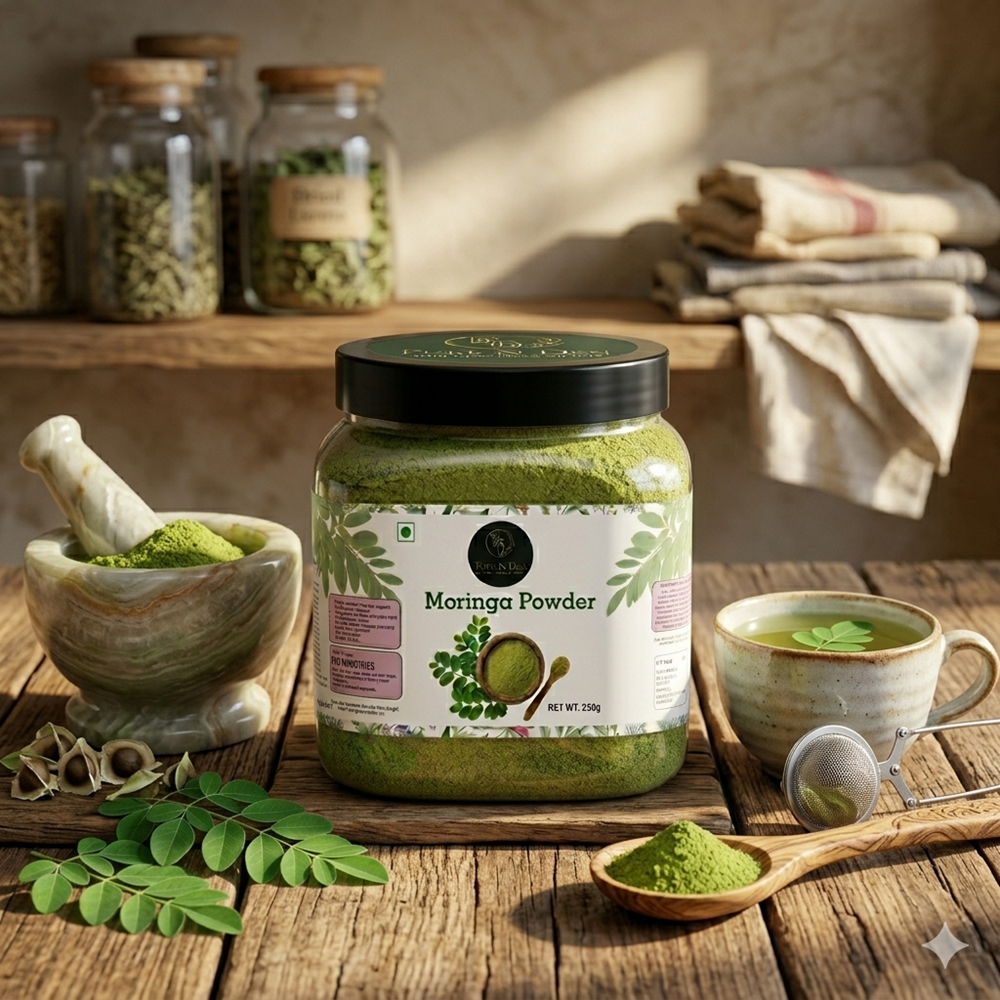 PURE N DESI Moringa Powder 250g | Authentic Moringa Leaf Powder | Drumstick Leaf Powder - Image 7
