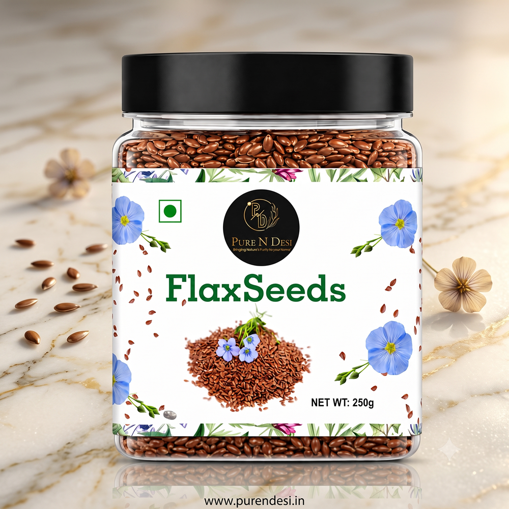 Pure N Desi Organic Flaxseeds 250g