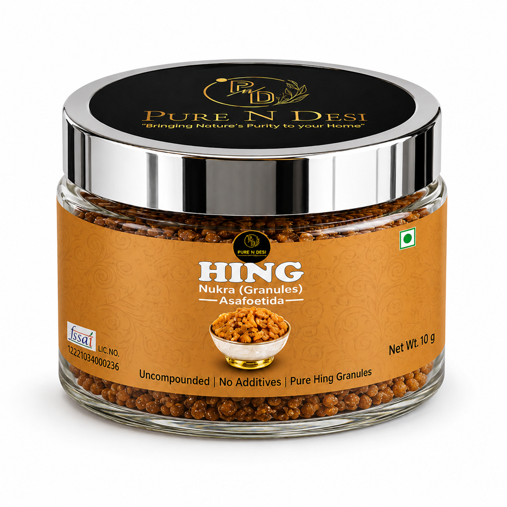 PURE N DESI premium-hing-dana-asafoetida-granules-10g-glass-jar
