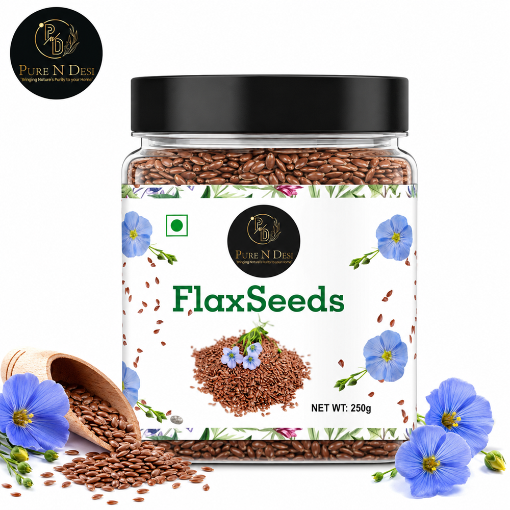 Pure N Desi Flaxseeds 250g